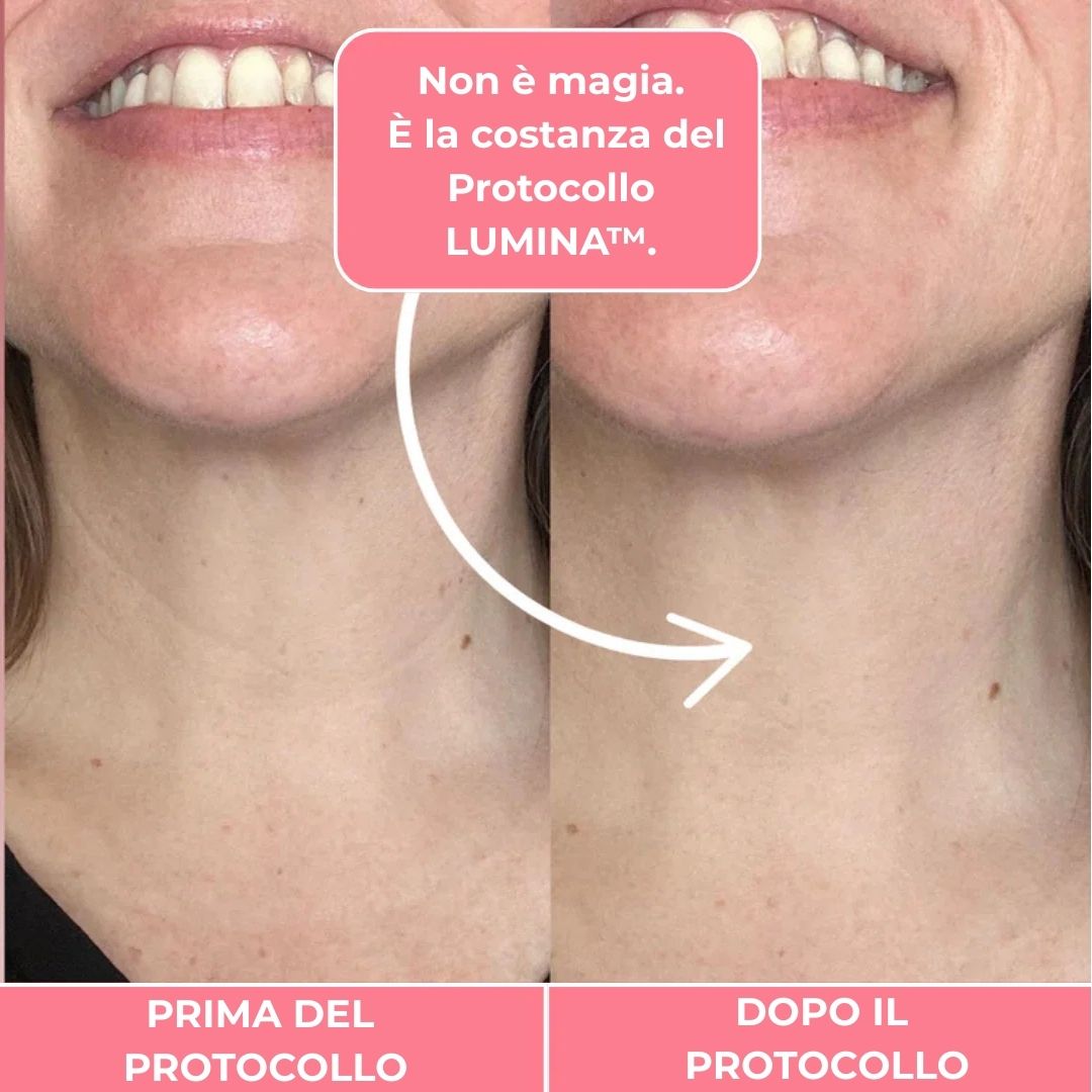 ZENTA LUMINA™ — Maschera Collo al Collagene con Acido Ialuronico