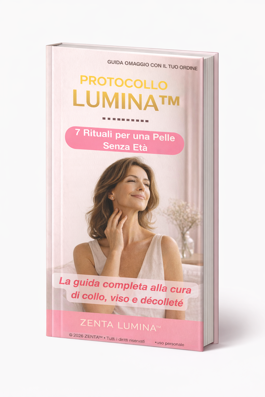 ZENTA LUMINA™ — Maschera Collo al Collagene con Acido Ialuronico