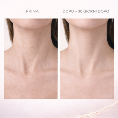 ZENTA LUMINA™ — Maschera Collo al Collagene con Acido Ialuronico