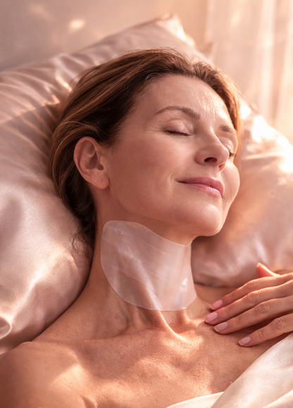 ZENTA LUMINA™ — Maschera Collo al Collagene con Acido Ialuronico